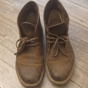 Clarks Mens Brown Leather Dress Boot Size 10.5